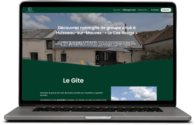 Création de site web pour gite